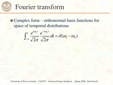 Ppt Fourier Transforms Powerpoint Presentation Free Download Id669793