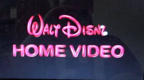 1986 Walt Disney Home Video Logo YouTube
