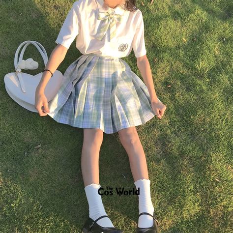2020 New Japanese School Uniforms Sailor Topstieskirt Navy Style