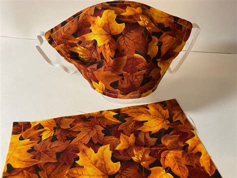 autumn leaves face mask sale free shipping by etsy