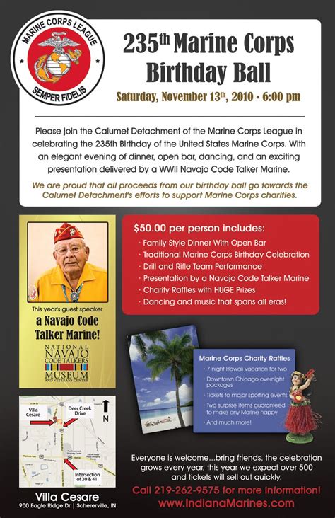 Calumet Detachment Marine Corps League 235th Marine Corps Birthday Ball