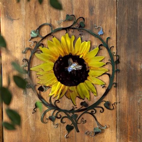 Maybe you would like to learn more about one of these? Sunflower Indoor / Outdoor Light Reflective Wall Art - Contemporary - Outdoor Decor - by Hayneedle