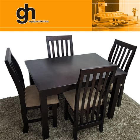 Las mejores mesas y sillas infantiles. Mesa De Comedor Chica Con 4 Sillas Cocina Desayunador ...