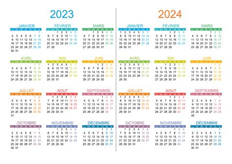 Distract Business Bus Calendrier 2023 2024 A Imprimer
