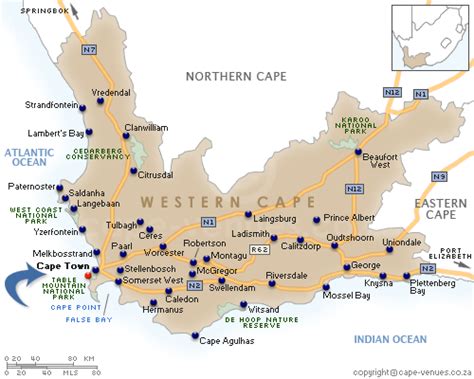 Camps Bay Location Western Cape Map