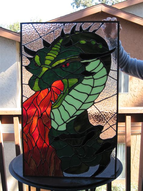 I Spent Quite A Bit Of Time Making This Dragon I Love It Though Stained Glass Art