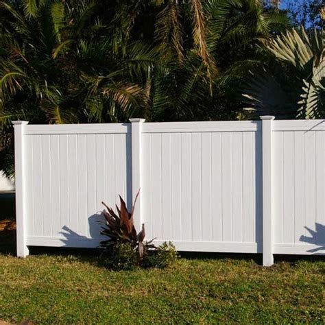 China Customized White 4x8 Vinyl Fence Panels Manufacturers Factory