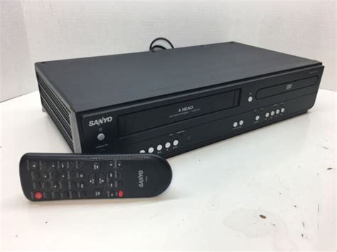 Sanyo Fwdv F Dvd Vcr Player With Line In Recording Black For Sale