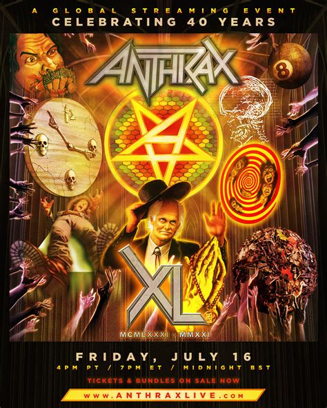 Anthrax 40th Anniversary Live Stream Tickets On Sale Today Overdrive