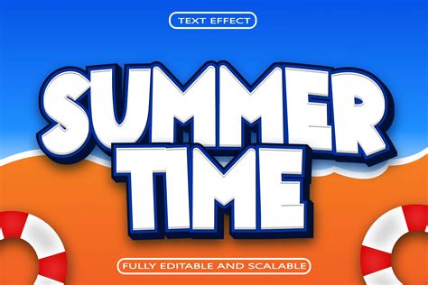 Summer Time Editable Text Effect Graphic By Maulida Graphics · Creative