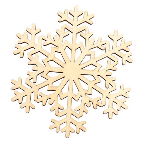 Unfinished Wood Snowflake Cutout Holiday Wood Cutouts Christmas And