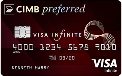 The new cimb e credit card lets you get the most out of your cashless payments online and offline. CIMB Preferred Visa Infinite by CIMB Bank
