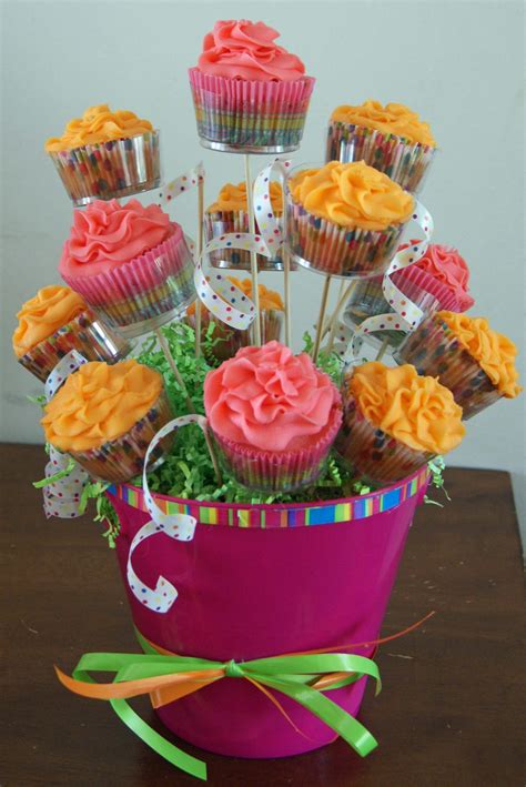 Cupcake Bouquet Cupcake Bouquet Mini Cupcake Bouquets Diy Cupcakes