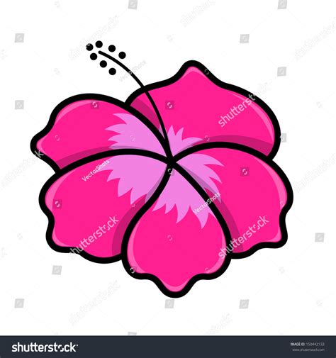 Lakaran Bunga Raya Lukisan Simple Bunga Raya Flower Vector