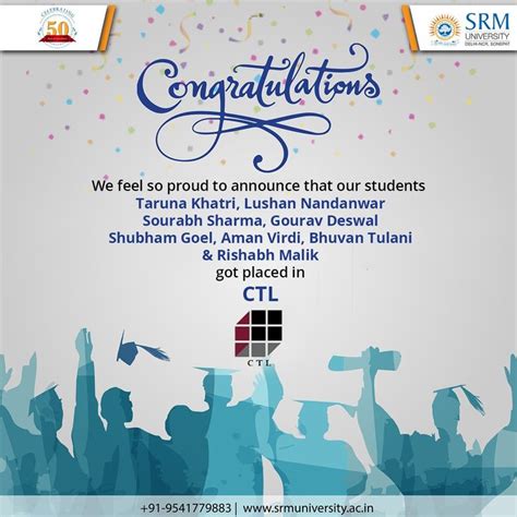 Check spelling or type a new query. Placement | Hearty congratulations, Best university, Student