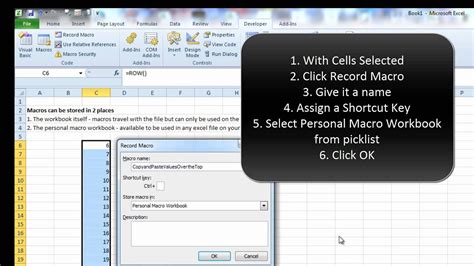 EAF 31 Creating And Using The Personal Macro Workbook In Excel 2010