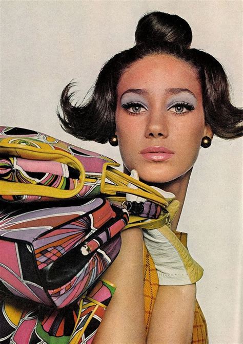marisa and pucci patterend bags photo by bert stern vogue 1965