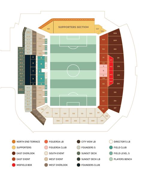 Maps And Seating Banc Of California Stadium