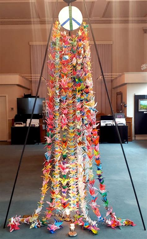 1000 Origami Cranes For Peace On Display At Main Event Gallery Red