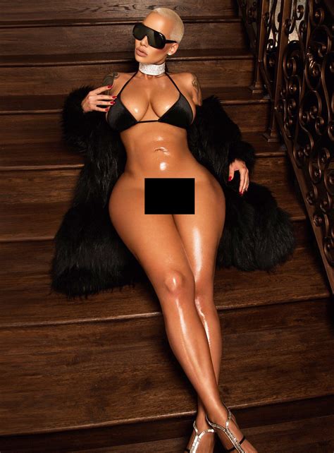 Amber Rose Goes Without Underwear In Nsfw Photo For Slutwalk