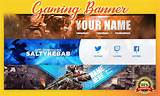 Gaming Banner Gaming Header Social Media Youtube Header banner Design | Gaming banner, Banner ...