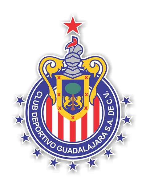 Guadalajara Chivas 2017 Champion 12 Stars Mexico Precision Cut Decal
