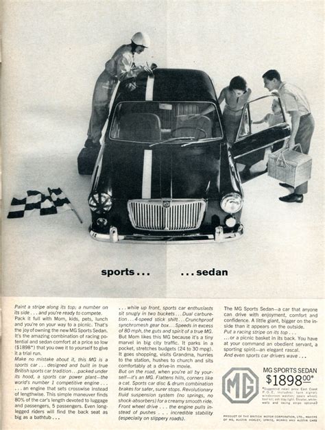 1963 Mg Sports Sedan Advertising Car And Driver Magazine A Flickr