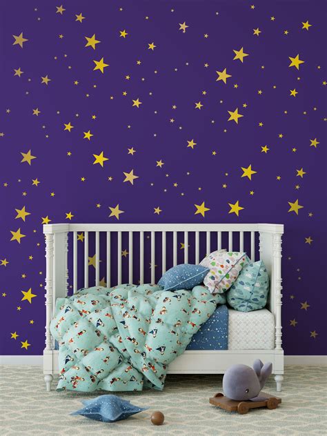 Shine Bright With Silver Star Wall Decals Peel And Stick Gold Star