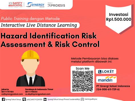 Training Hazard Identification Risk Assessment Risk Control HIRARC