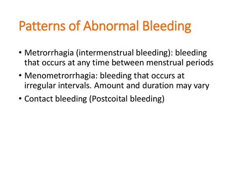 Abnormal Uterine Bleeding Obgyn Clerkship Lecture