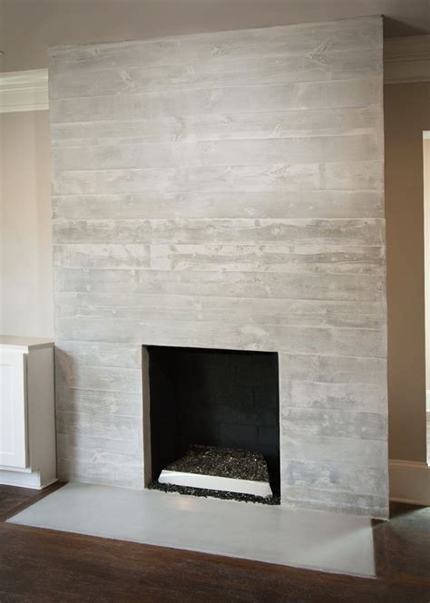 Attach cement board to the metal frame, roughly in the same loaction as the current oversize trim kit. Concrete Fireplace Surround Diy | Wood fireplace surrounds ...