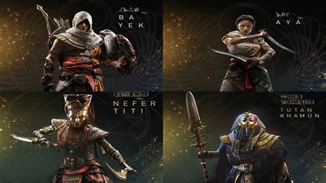 Assassins Creed Origins Characters Youtube