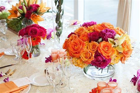 Pink orange yellow wedding colors palette,summer wedding colors orange