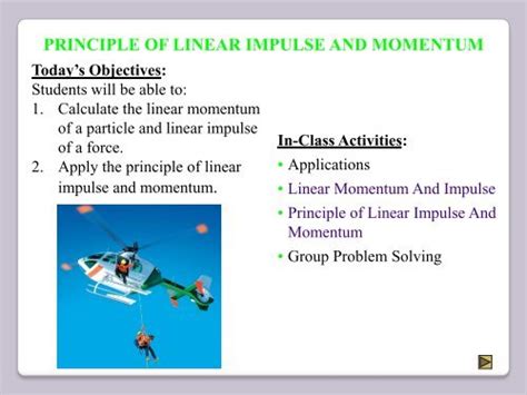 Principle Of Linear Impulse And Momentum