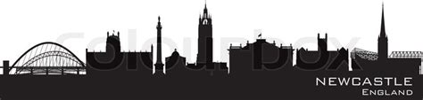 Download Newcastle, England skyline. Detailed ... | Stock vector | Colourbox