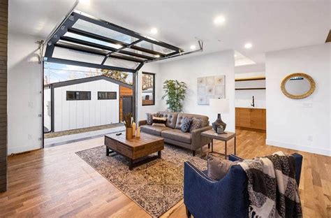 Garage Turned Into Living Room Converted Designs Designing Idea