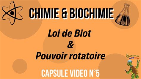 Loi De Biot Et Pouvoir Rotatoire Capsule Vidéo N°5 Youtube