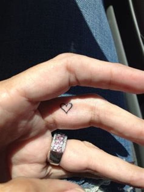 59 Small Heart Tattoos On Finger Tattoo Designs