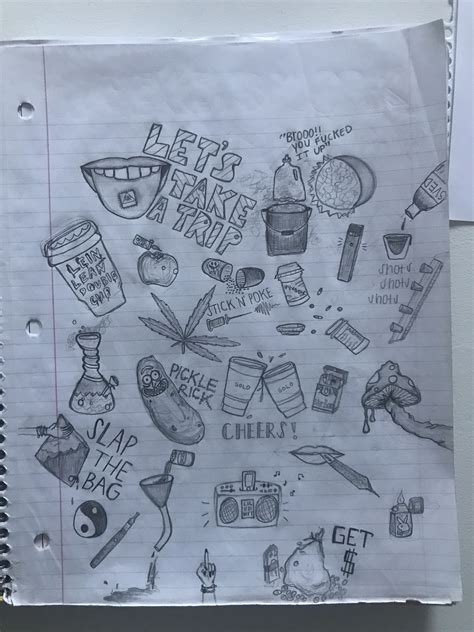 Doodle Easy Stoner Drawings Tumblr - Doodeling