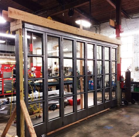 Bifold steel doors are excellent in areas where unobstructed views are required. According Doors & Steel Accordion Doors