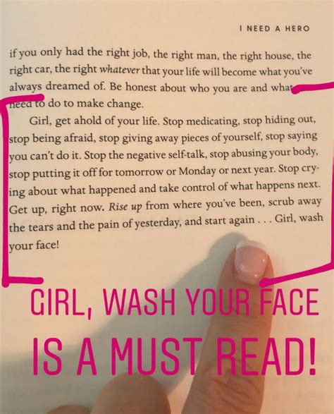 Girl Wash Your Face Book To Read Book Quotes Study Motivation