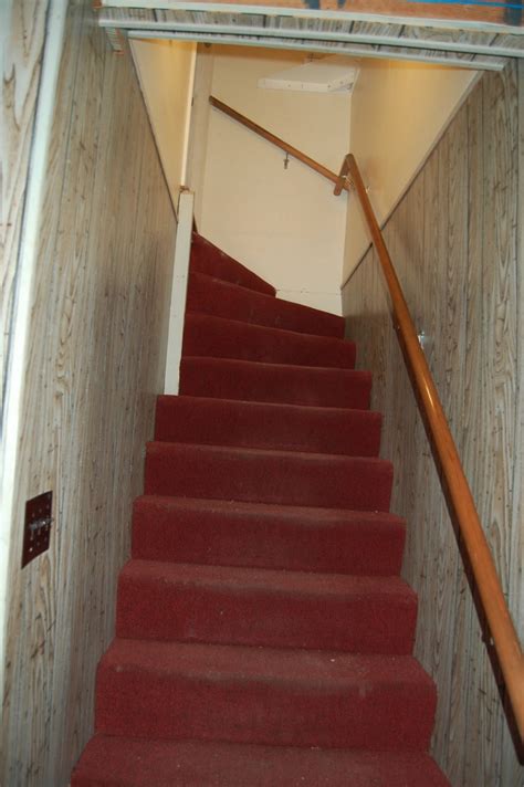 Instead, galvanized steel brackets are attached under the tread location and the treads are screwed on. staircase : The Shields Family Basement Reno Runner Tiles ...