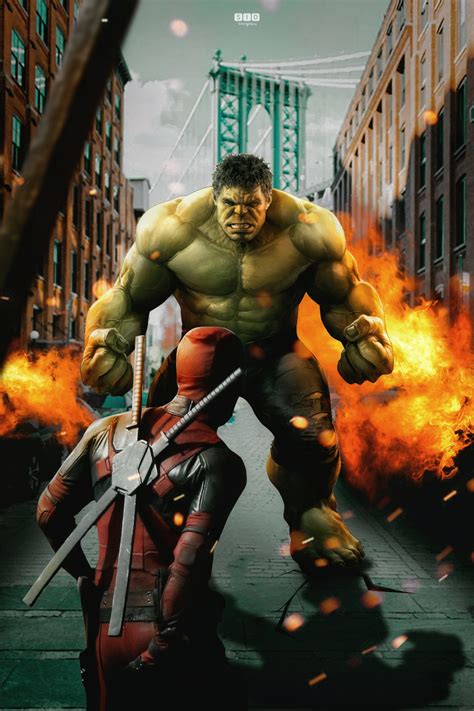 Artstation Deadpool Vs Hulk