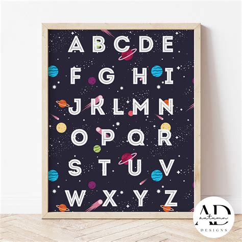 Alphabet Space Printon The Hive Nzsold By Autumn Designs