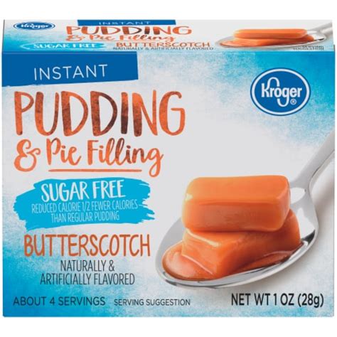 Kroger Butterscotch Instant Sugar Free Pudding And Pie Filling 1 Oz Qfc