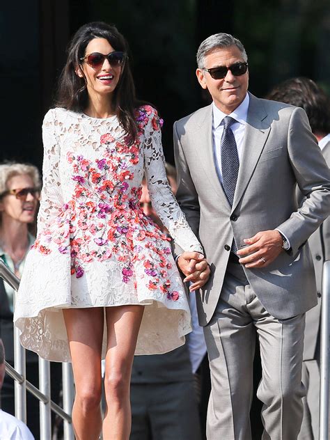 George clooney, 59, and amal clooney, 42, have been married since 2014. George Clooney Wedding: Actor and Amal Alamuddin Step Out ...