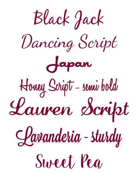 My Favorite Script Fonts Finding Time To Create