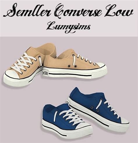 Semller Converse Low Tops Lumysims Love It Sims 4 Cc Shoes Sims