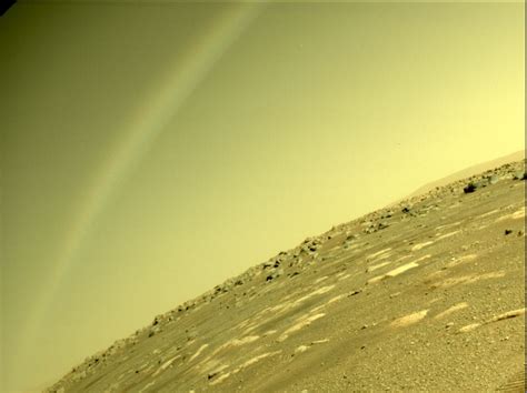 Perseverance Captured This Image Of A Rainbow On Mars But Its Just