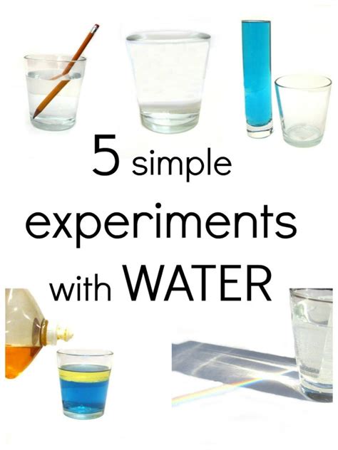 Grade 5 Experiments With Water Worksheet